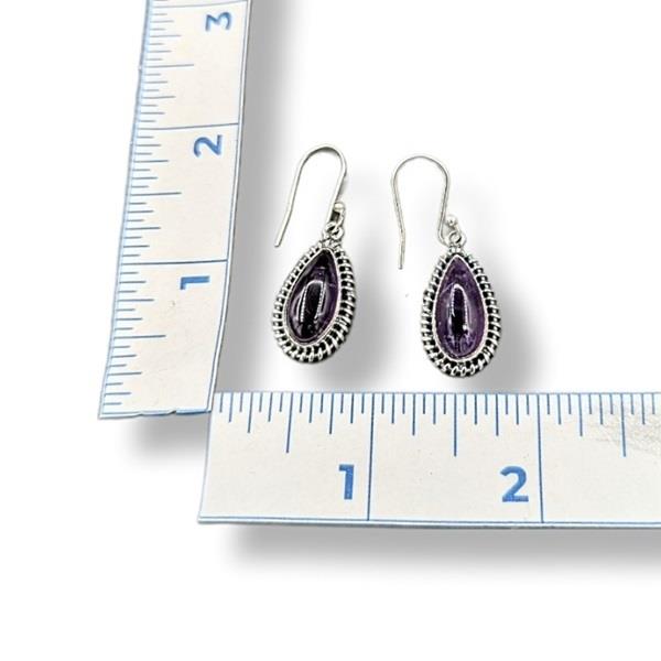 Earrings Amethyst Sterling Silver