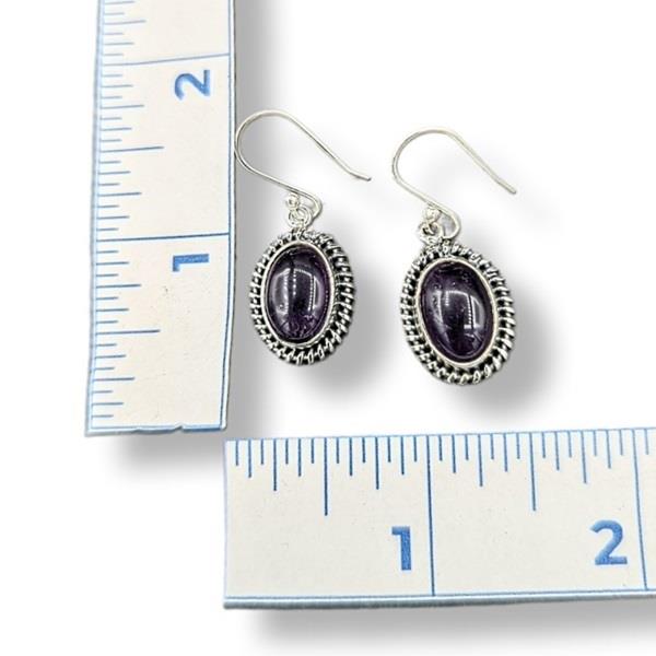 Earrings Amethyst Sterling Silver