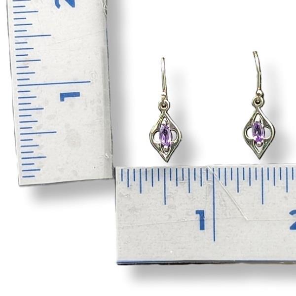 Earrings Amethyst Sterling Silver