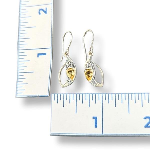 Earrings Citrine Sterling Silver