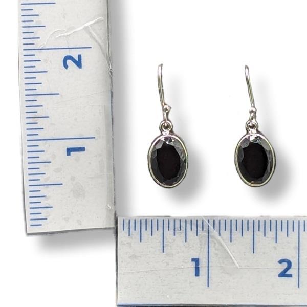 Earrings Black Onyx Sterling Silver