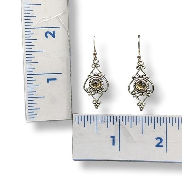 Earrings Citrine Sterling Silver