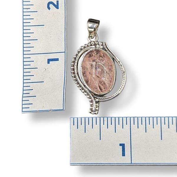 Pendant Rose Quartz Sterling Silver