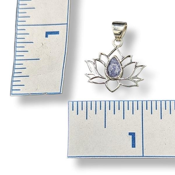 Pendant Tanzanite Lotus Sterling Silver