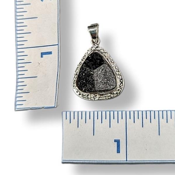 Pendant Black Tourmaline Sterling Silver