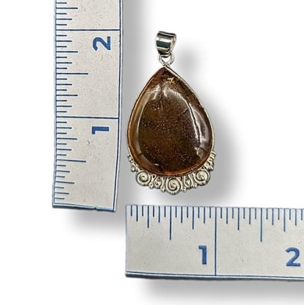 Pendant Amber Sterling Silver