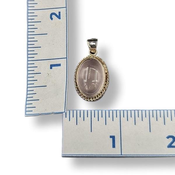 Pendant Rose Quartz Sterling Silver
