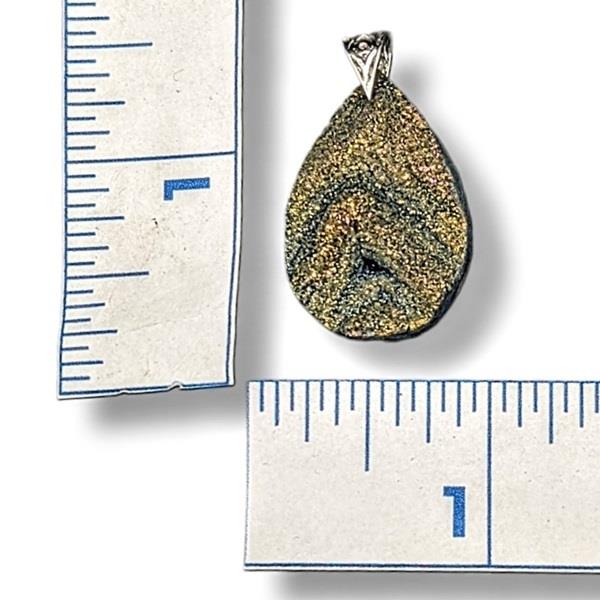 Pendant Titanium Druzy Quartz