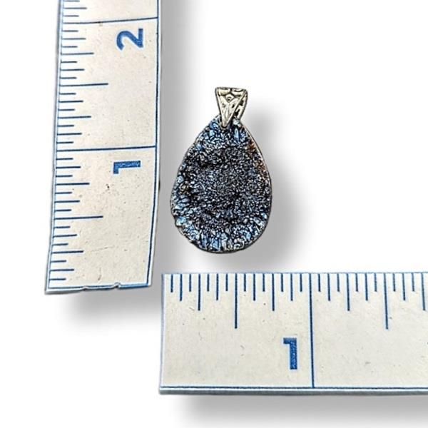 Pendant Titanium Druzy Quartz