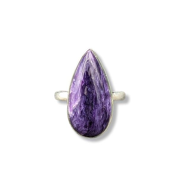 Ring Charoite Sterling Silver Size 7