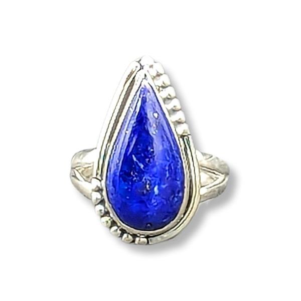 Ring Lapis Lazuli Sterling Silver Size 7