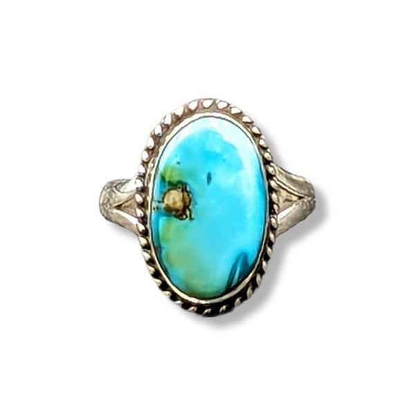 Ring Turquoise Sterling Silver Size 9