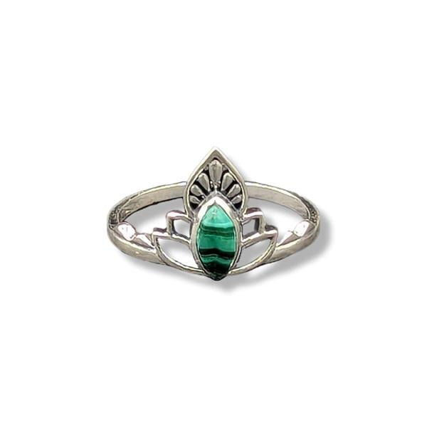 Ring Malachite Sterling Silver