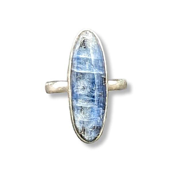 Ring Blue Kyanite Sterling Silver Size 8