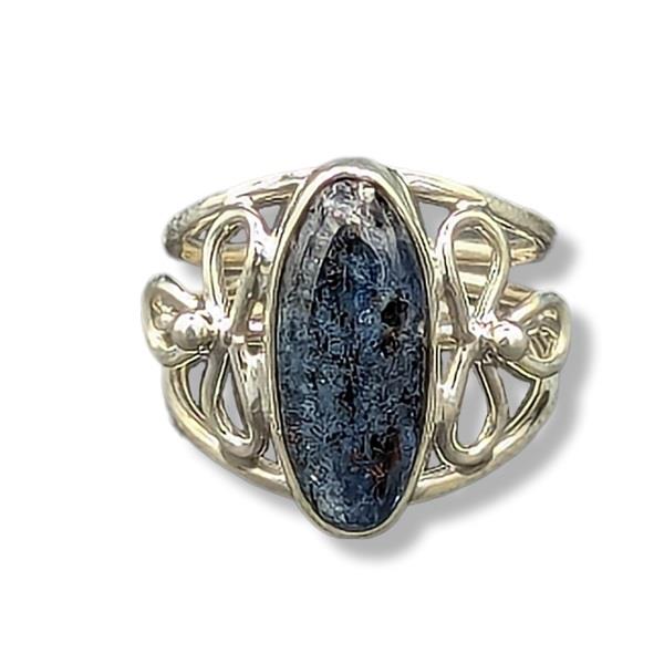 Ring Blue Kyanite Sterling Silver Size 8