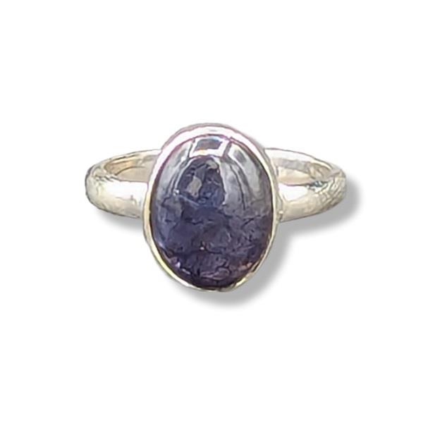 Ring Iolite Sterling Silver Size 8