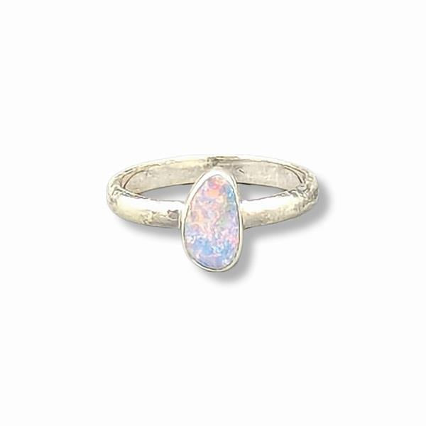 Ring Opal Sterling Silver Size 9