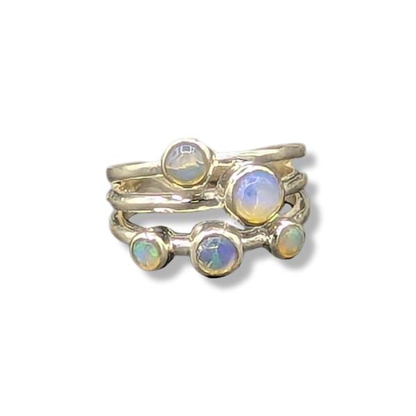 Ring Opal Sterling Silver Size 7