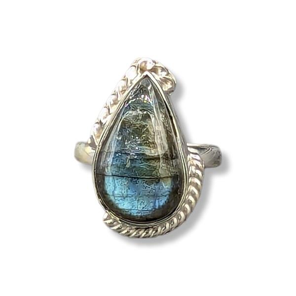 Ring Labradorite Sterling Silver Size 5