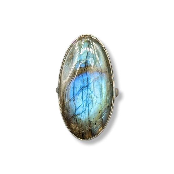 Ring Labradorite Sterling Silver Size 11