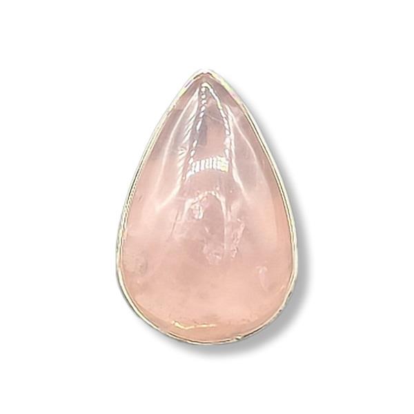 Ring Rose Quartz Sterling Silver Size 7