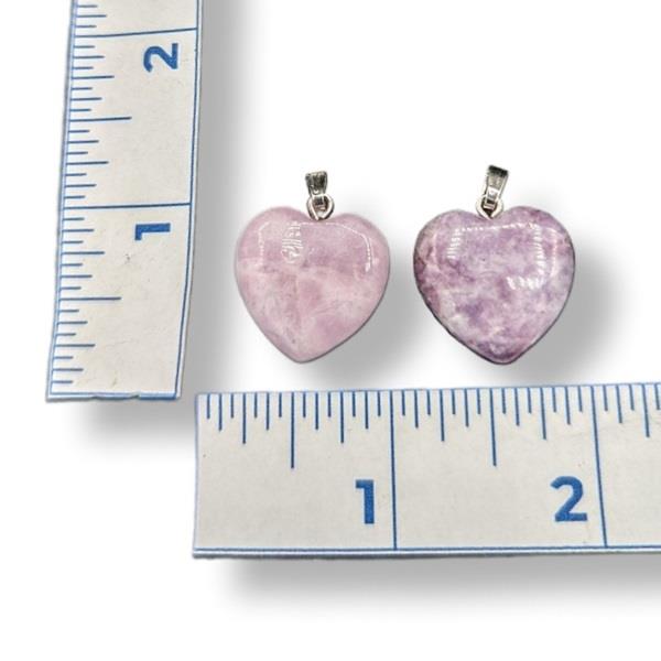 Pendant Lepidolite Heart