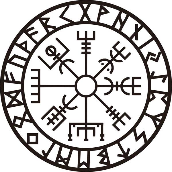 Wall Decal Vegvisir Runes