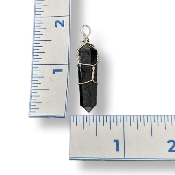 Pendant Shungite Point Wire Wrapped