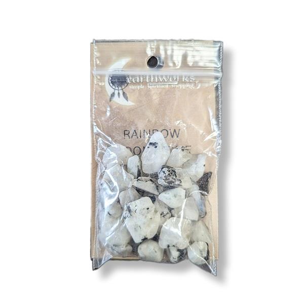 Rainbow Moonstone Chips 30g Approximate