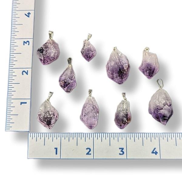 Pendant Amethyst Small Rough Point