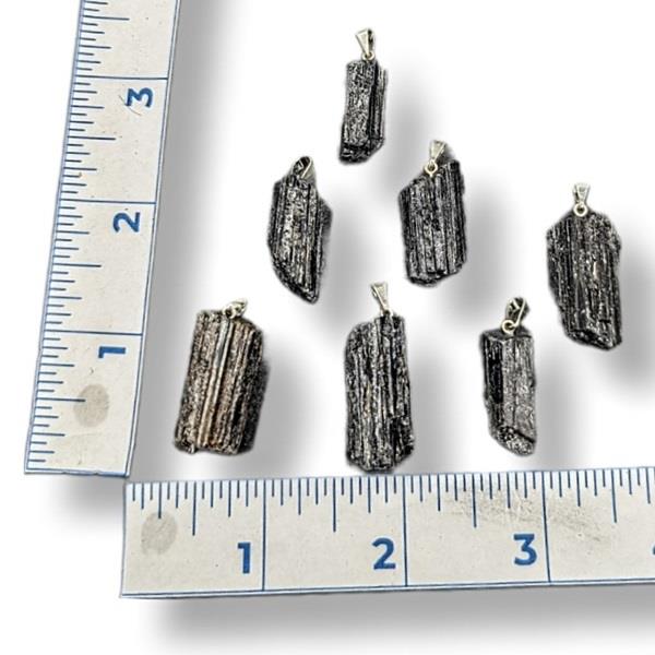 Pendant Black Tourmaline Rod Rough