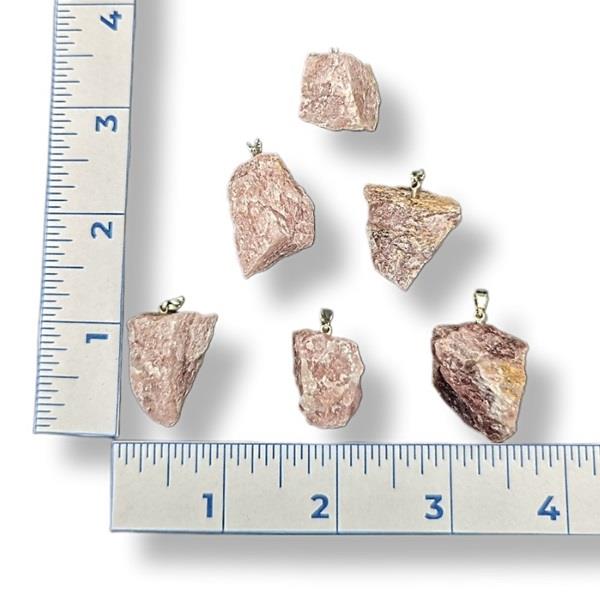 Pendant Strawberry Quartz Rough