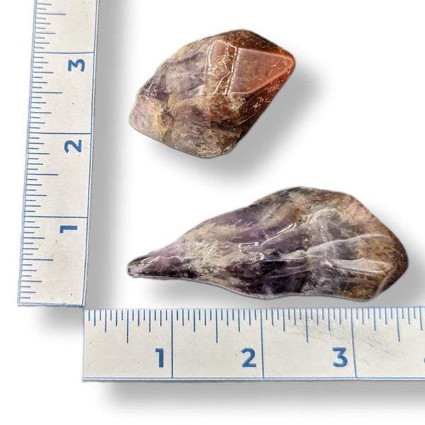 Red Capped Amethyst Tumbled 45g Approximate