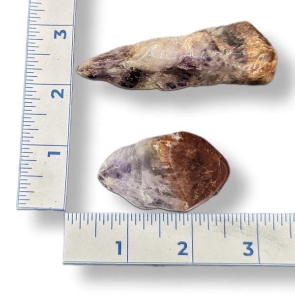 Red Capped Amethyst Tumbled 43g Approximate