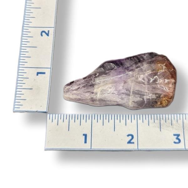 Red Capped Amethyst Tumbled 39g Approximate