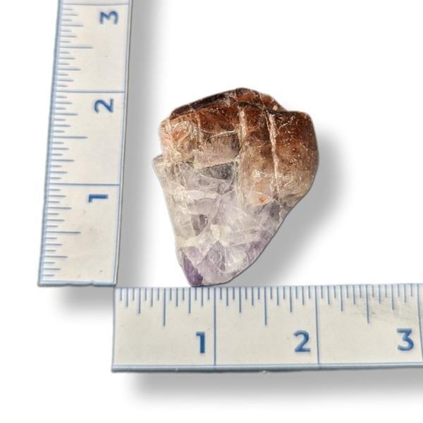 Red Capped Amethyst Tumbled 64g Approximate