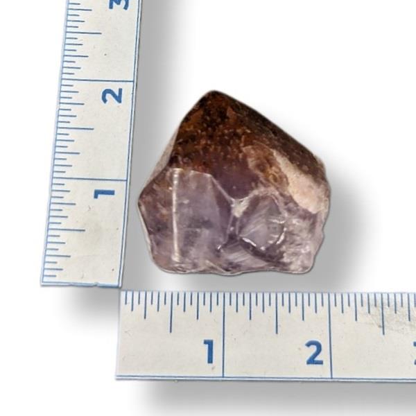 Red Capped Amethyst Tumbled 72g Approximate