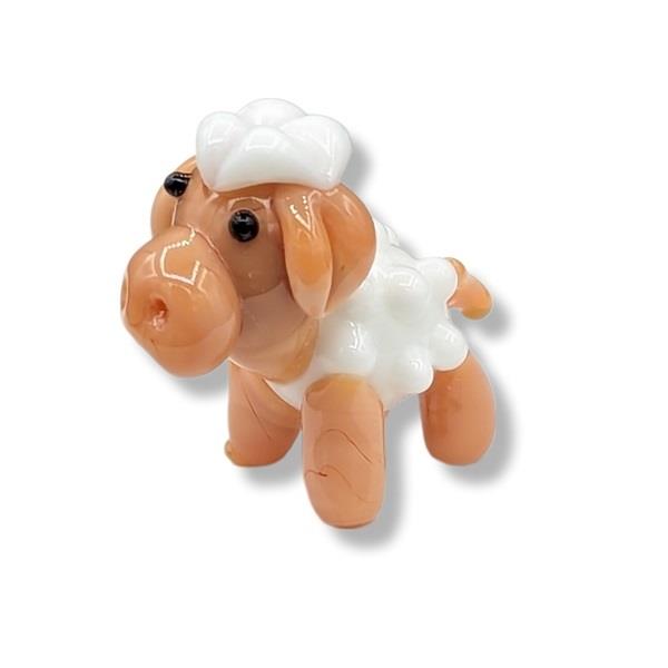 Mini Glass Animal Sheep