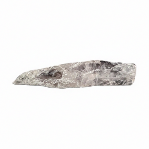 Amethyst shard on a white background