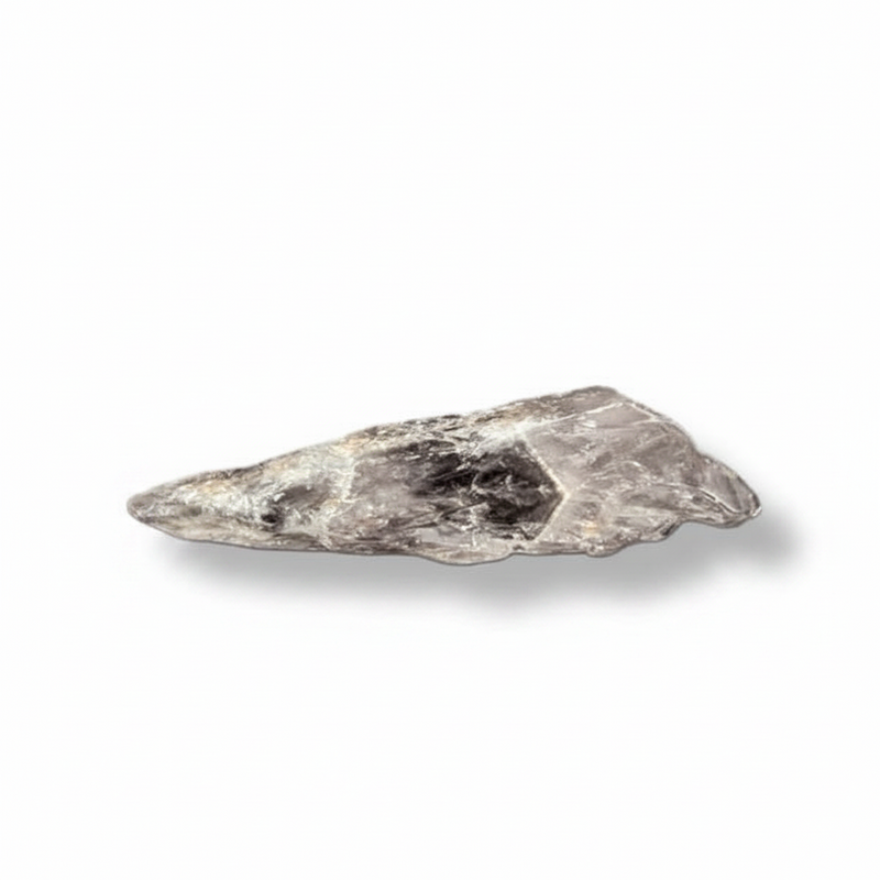 Amethyst crystal  shown on a clean white background with a soft drop shadow.