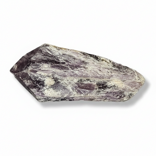 Amethyst piece shown on a clean white background with a soft drop shadow.