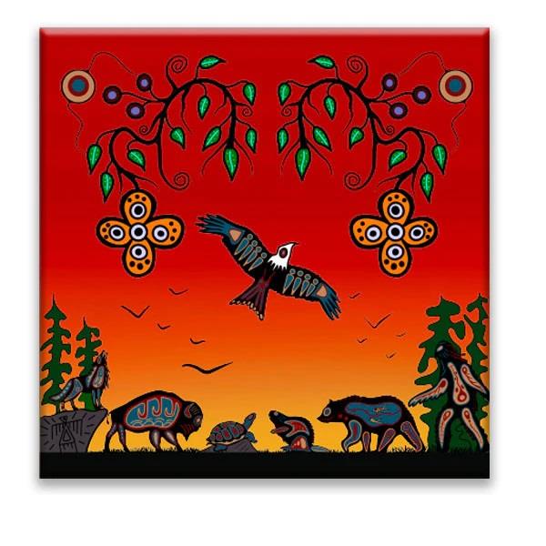 Wall Plaque / Trivet Seven Grandfather Teachings