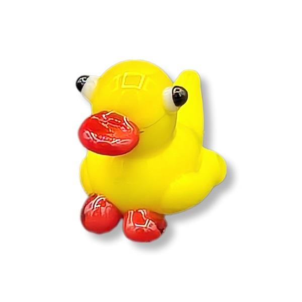 Mini Glass Animal Yellow Duck