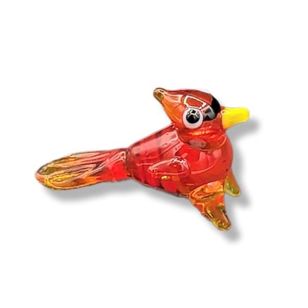 Mini Glass Animal Red Cardinal