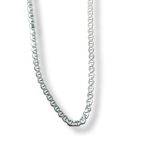 24" Sterling Silver Chain Flat Marina