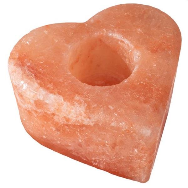 Himalayan Salt Heart Candle Holder