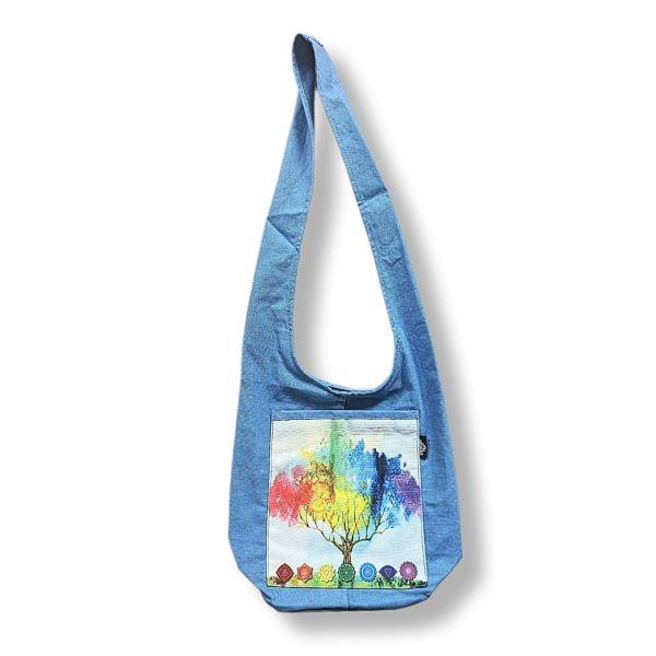 Monk Bag Sky Blue Chakra Tree