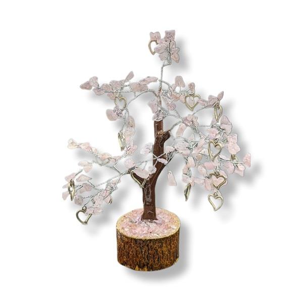 Rose Quartz Gemstone Tree