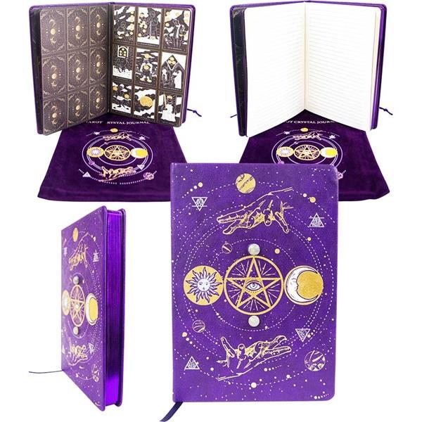 Journal Vegan Leather Tarot  With Bag