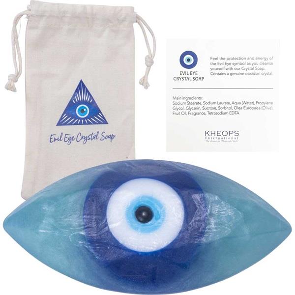 Crystal Infused Soap Evil Eye